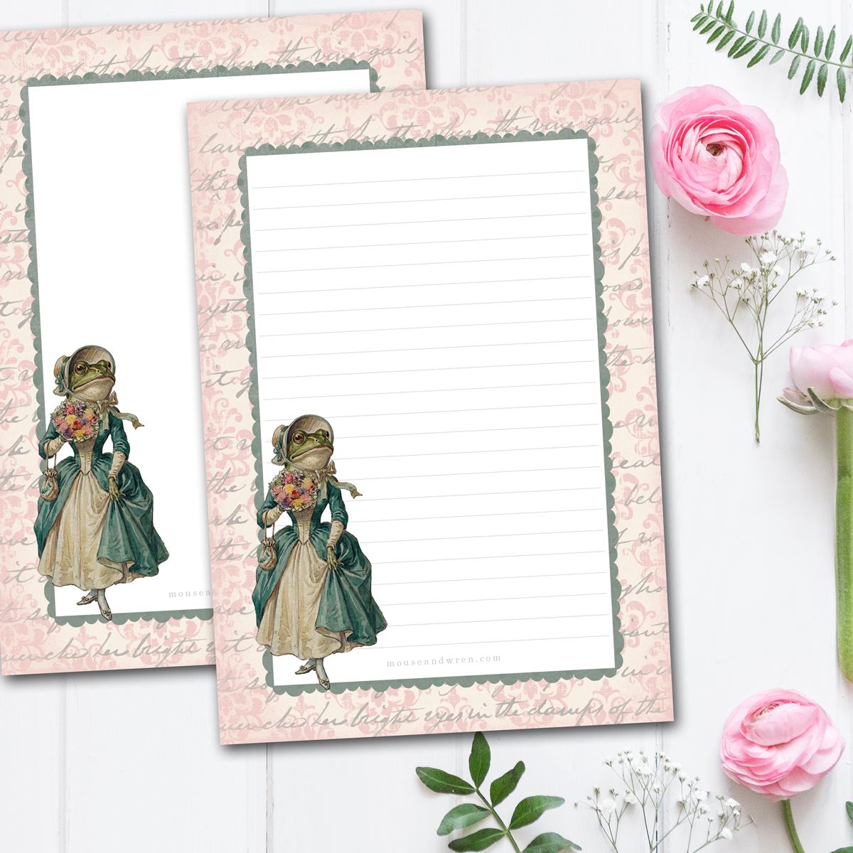 Madame Grenouille Letter Writing Paper